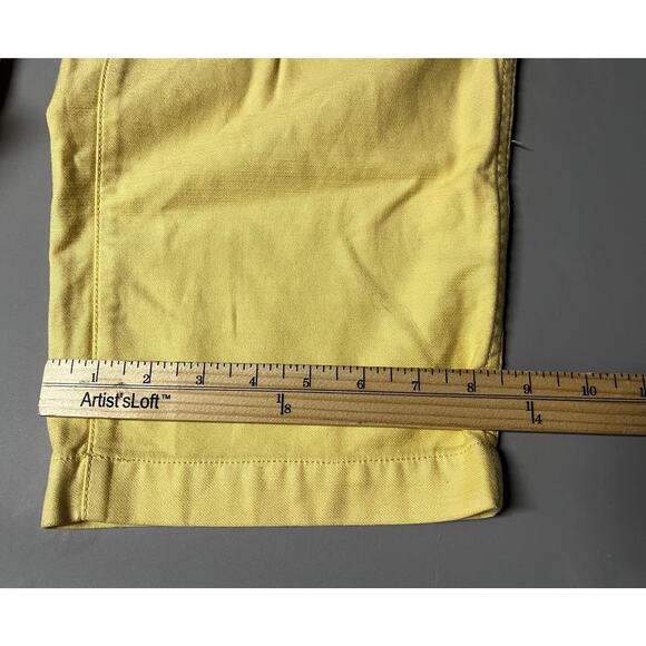 Madewell Pants Womens 32 Yellow Fatigue Utility Cotton Button Fly Workwear L8059 - Picture 16 of 16